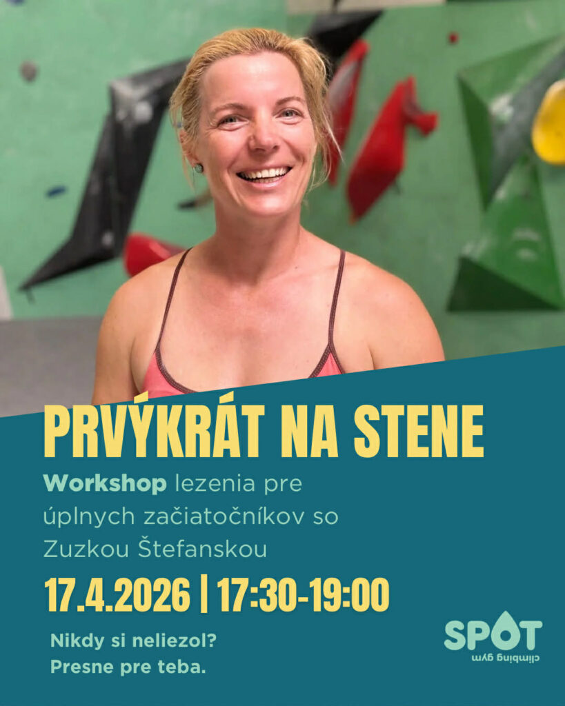 Prvýkrát na stene - Worshop 17.4. Spotboulder
