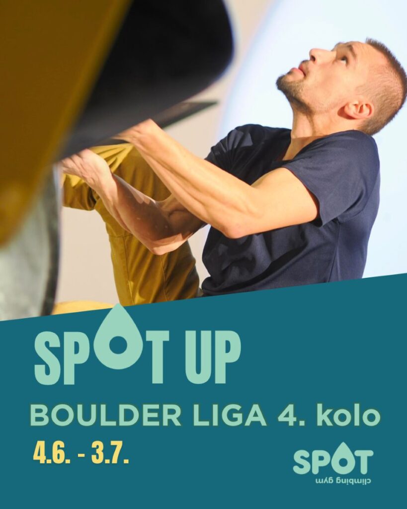 4. kolo Spot up boulder liga - posledné kolo pred letom